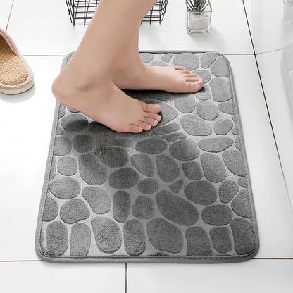 Foam Embossed Velvet Carpet For Bathroom