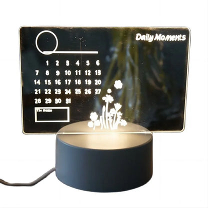 LED Reusable Note Board Night Light