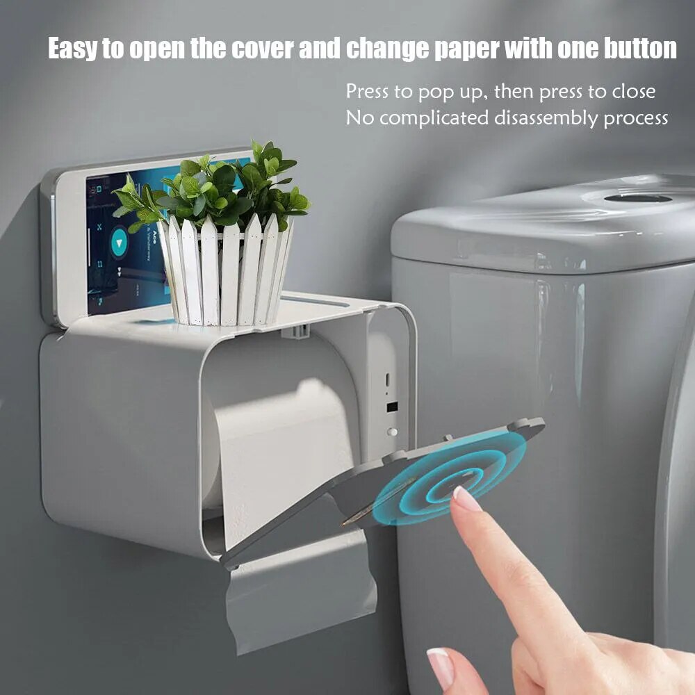 Induction Toilet Paper Holder